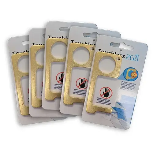 No-Contact Hygienic Door Opener & Stylus Keychain Tool - 5 Pack No-Contact Hygienic Door Opener & Stylus Keychain Tool - 5 Pack