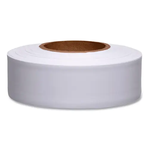 Taffeta Flagging Tape, 1-3/16 in x 300 ft, White