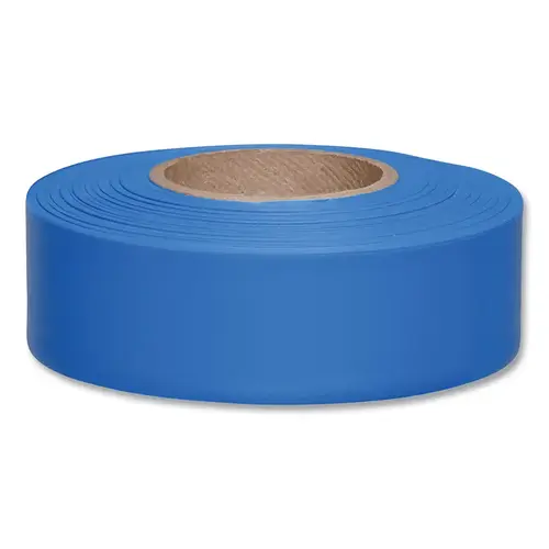 Taffeta Flagging Tape, 1-3/16 in x 300 ft, Blue Taffeta Flagging Tape, 1-3/16 in x 300 ft, Blue