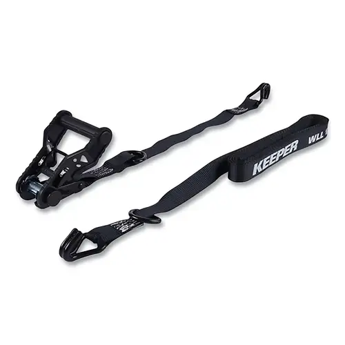 Extreme Webbing Combat Ratchet Tie-Down, 16 ft x 1-1/4, J-Hooks Black