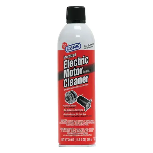 Electric Motor Contact Cleaner, 20 oz, Aerosol Can, Ether Scent Colorless