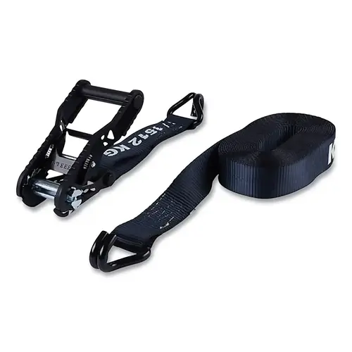 Extreme Webbing Combat Ratchet Tie-Down, 27 ft x 2 in, J-Hooks Black Extreme Webbing Combat Ratchet Tie-Down, 27 ft x 2 in, J-Hooks Black