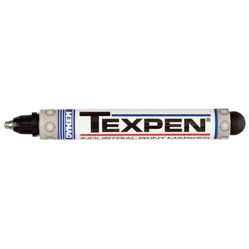 TEXPEN Industrial Steel Ball Tip Paint Marker, Black, 3/32 in, Medium TEXPEN Industrial Steel Ball Tip Paint Marker, Black, 3/32 in, Medium