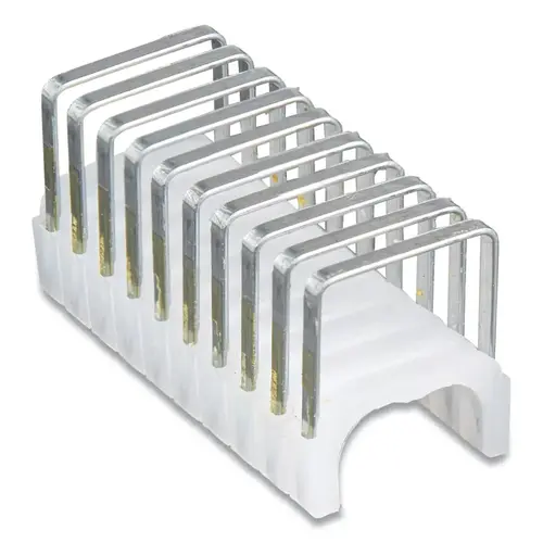 Insulated Staple, 7/8 in L x 19/32 in W Insulated Staple, 7/8 in L x 19/32 in W
