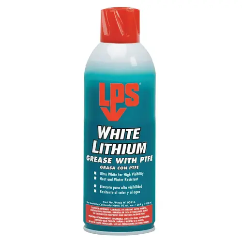 White Lithium Multi-Purpose Grease, 16 oz, Aerosol Can