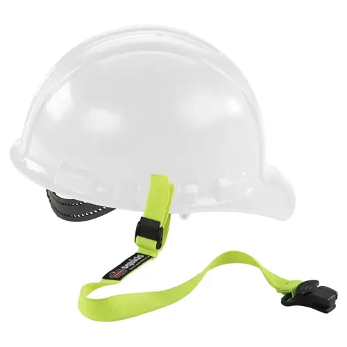 Squids 3155 Elastic Hard Hat Lanyards w/ Clamps, 14.5 in, Quick Connect Clamp Lime Squids 3155 Elastic Hard Hat Lanyards w/ Clamps, 14.5 in, Quick Connect Clamp Lime