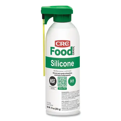 Food Grade Silicone Lubricant, 10 oz Aerosol Can White Food Grade Silicone Lubricant, 10 oz Aerosol Can White