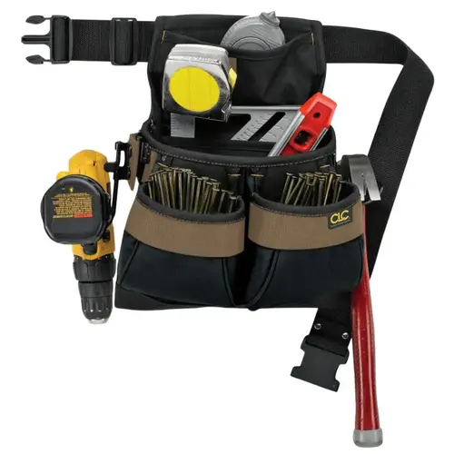 5 POCKET FRAMER'S NAIL & TOOL BAG WITH POLYWEB