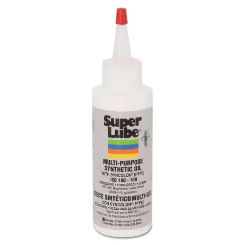 4 OZ BOTTLE SUPER LUBE OIL W/SYNCOLON PTFE 4 OZ BOTTLE SUPER LUBE OIL W/SYNCOLON PTFE