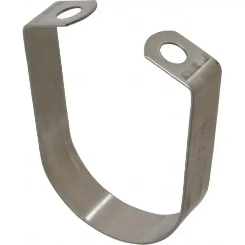 Adjustable Band Hanger: 2" Pipe, 3/8" Rod, 304 Stainless Steel Adjustable Band Hanger: 2" Pipe, 3/8" Rod, 304 Stainless Steel