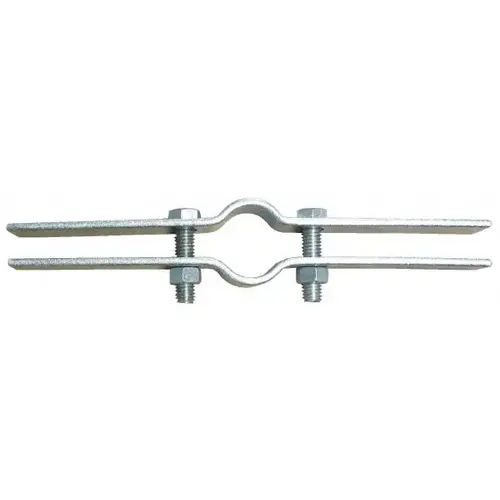 Riser Clamp: 3-1/2" Pipe, Carbon Steel Electro Galvanized