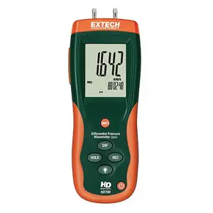Extech HD700 2 Max psi, +/-0.3% FS% Accuracy, Differential Pressure Manometer