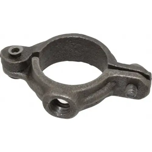 Split Ring Hanger: 3/4" Pipe, 3/8" Rod, Malleable Iron