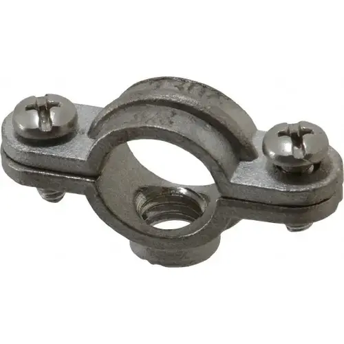 Split Ring Hanger: 3/8" Pipe, 3/8" Rod, 304 Stainless Steel Split Ring Hanger: 3/8" Pipe, 3/8" Rod, 304 Stainless Steel