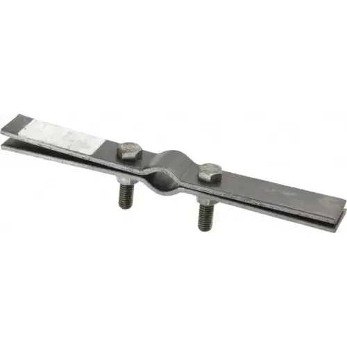 Riser Clamp: 1/2" Pipe, 0.84" Tube, Carbon Steel, Black Plain