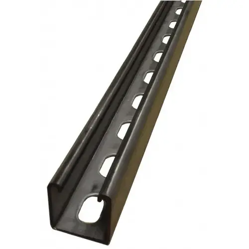 10 ft Long x 1-5/8" Wide x 1-5/8" High, 12 Gauge, Stainless Steel, Punched Framing Channel & Strut