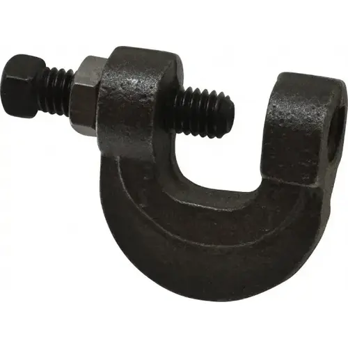 C-Clamp with Locknut: 3/4" Flange Thickness, 1/2" Rod
