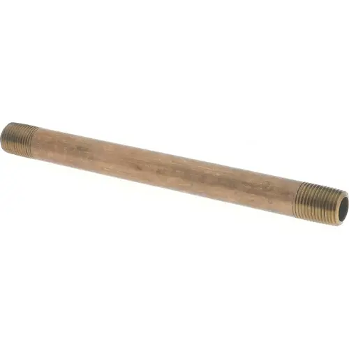 Brass Pipe Nipple: Threaded on Both Ends, 4-1/2" OAL, 1/8" NPT - pack of 6 Brass Pipe Nipple: Threaded on Both Ends, 4-1/2" OAL, 1/8" NPT - pack of 6