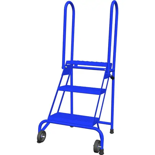 3-Step Steel Folding Step Ladder: 52" High 3-Step Steel Folding Step Ladder: 52" High