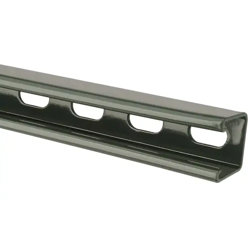10 ft Long x 1-5/8" Wide x 1-5/8" High, 12 Gauge, Carbon Steel, Punched Framing Channel & Strut 10 ft Long x 1-5/8" Wide x 1-5/8" High, 12 Gauge, Carbon Steel, Punched Framing Channel & Strut