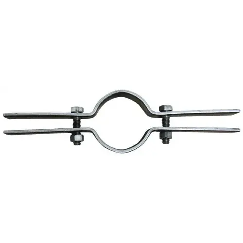 Riser Clamp: 3/4" Pipe, 1.05" Tube, Carbon Steel, Black Plain