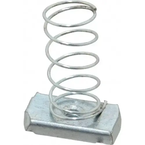 Strut Channel Spring Strut Nut: Use with Attaching Hanger Rod or Other Accessories From Strut