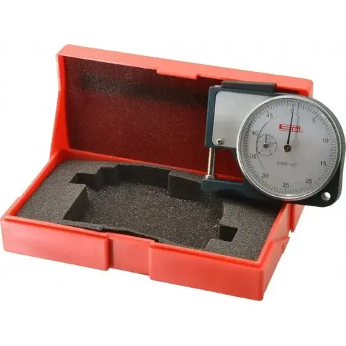 0 to 1/2" Measurement, 0.0005" Graduation, 1/2" Throat Depth, Dial Thickness Gage 0 to 1/2" Measurement, 0.0005" Graduation, 1/2" Throat Depth, Dial Thickness Gage