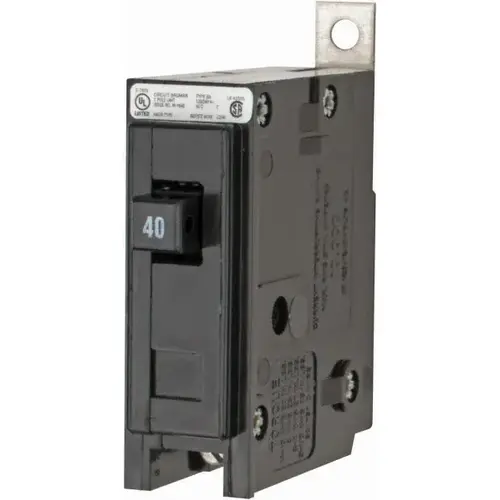 40 Amp, 120/240 VAC, 24 VDC, 48 VDC, 80 VDC, 1 Pole, Bolt On Miniature Circuit Breaker 40 Amp, 120/240 VAC, 24 VDC, 48 VDC, 80 VDC, 1 Pole, Bolt On Miniature Circuit Breaker