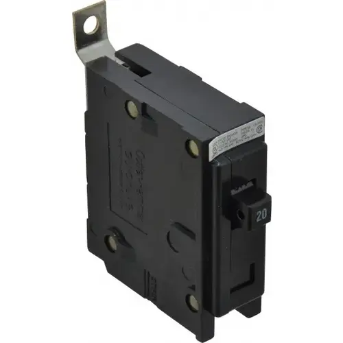 20 Amp, 120/240 VAC, 24 VDC, 48 VDC, 80 VDC, 1 Pole, Bolt On Miniature Circuit Breaker