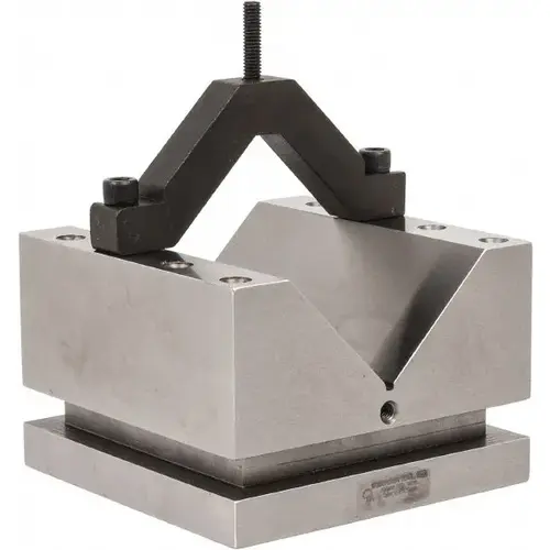 V-Block: 4-3/8" Max Capacity, 90 degree V Angle