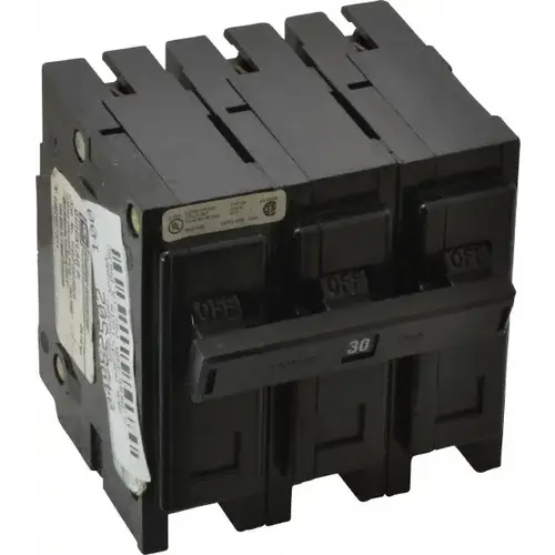 30 Amp, 240 VAC, 3 Pole, Plug In Miniature Circuit Breaker
