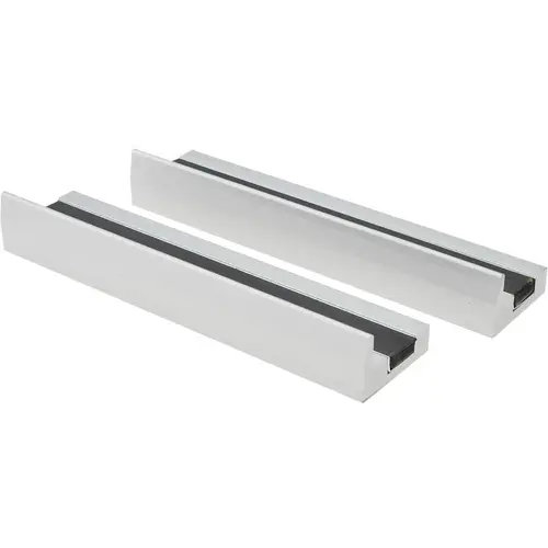 Vise Jaw Caps; Material: Extruded Aluminum ; Jaw Width: 5.0000 ; Jaw Width (Inch): 5.0000 ; Overall Width: 5 ; Overall Height: 1.1250in ; Overall Thickness: .3125 Vise Jaw Caps; Material: Extruded Aluminum ; Jaw Width: 5.0000 ; Jaw Width (Inch): 5.0000 ; Overall Width: 5 ; Overall Height: 1.1250in ; Overall Thickness: .3125