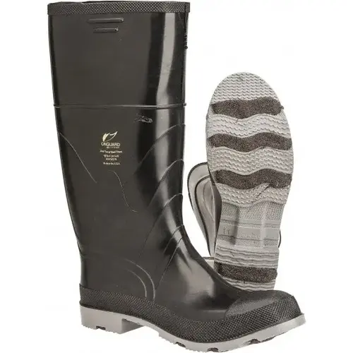 Work Boot: Size 10, 16" High, Polyurethane, Steel Toe