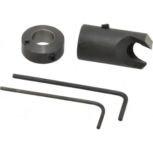 5/8" Cutter Diam, 25/64" Drill Compatibility, 5/16" Collar Thickness, Adjustable Depth Drill Countersink 5/8" Cutter Diam, 25/64" Drill Compatibility, 5/16" Collar Thickness, Adjustable Depth Drill Countersink