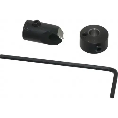 5/16" Cutter Diam, #20 Drill Combatibility, 1/4" Collar Thickness, Adjustable Depth Drill Countersink 5/16" Cutter Diam, #20 Drill Combatibility, 1/4" Collar Thickness, Adjustable Depth Drill Countersink