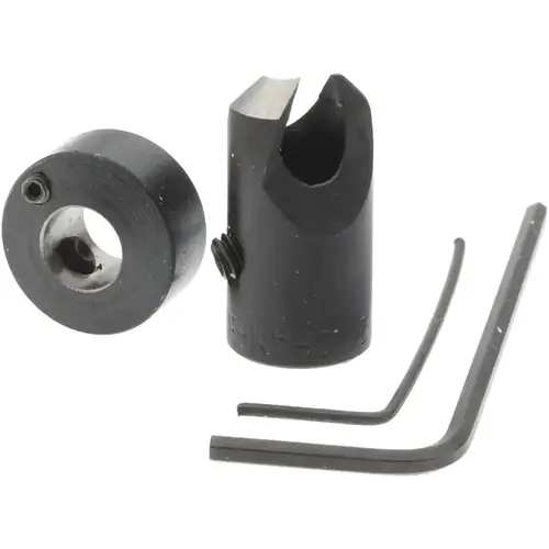 3/8" Cutter Diam, #2 Drill Combatibility, 1/4" Collar Thickness, Adjustable Depth Drill Countersink