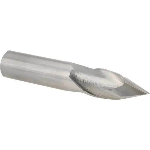 Drill Mill: 3/4" Dia, 1-1/2" LOC, 2 Flutes, 60 degree Point, Solid Carbide Bright/Uncoated Drill Mill: 3/4" Dia, 1-1/2" LOC, 2 Flutes, 60 degree Point, Solid Carbide Bright/Uncoated
