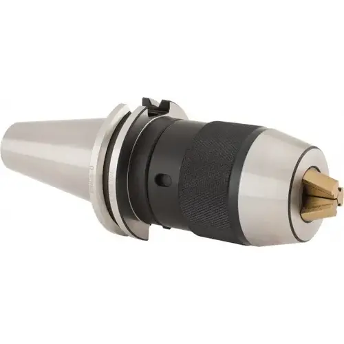 Drill Chuck: 0.039 to 0.512" Capacity, Integral Shank Mount, CAT40 Drill Chuck: 0.039 to 0.512" Capacity, Integral Shank Mount, CAT40