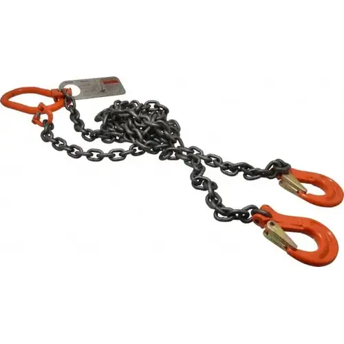 Chain Sling: 10" Wide, 5 ft Long, Steel Chain Sling: 10" Wide, 5 ft Long, Steel
