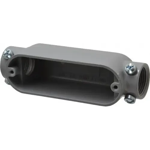 Electrical Outlet Box: Aluminum, Rectangle, 5-1/2" OAH, 1.53" OAW, 1.64" OAD, 1 Gang Electrical Outlet Box: Aluminum, Rectangle, 5-1/2" OAH, 1.53" OAW, 1.64" OAD, 1 Gang