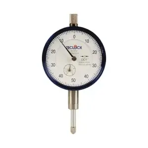 Teclock AI-912 Dial Drop Indicator: 0.5" Range, 0-50-0 Dial Reading, 0.001" Graduation, 2-11/64" Dial Dia