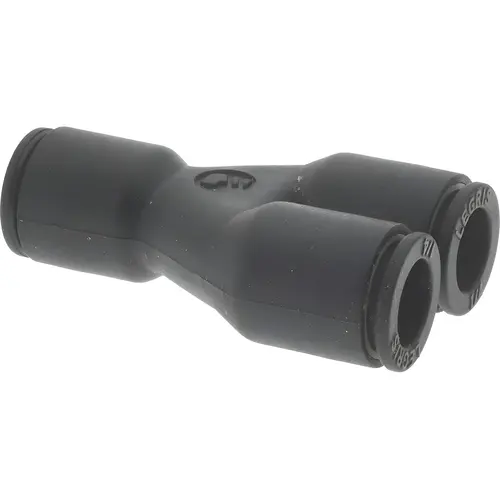 Push-To-Connect Tube to Tube Tube Fitting: Union Y, 1/4" OD Push-To-Connect Tube to Tube Tube Fitting: Union Y, 1/4" OD
