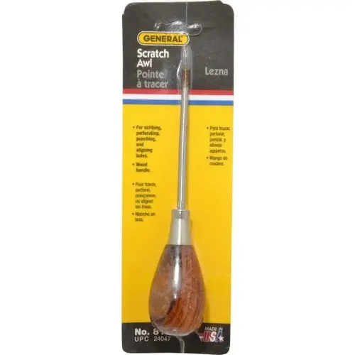 6-1/2" OAL Steel Scratch Awl 6-1/2" OAL Steel Scratch Awl