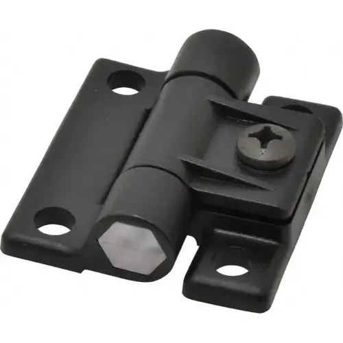 Adjustable Hinge: 2-1/4" Wide, 0.77" Thick, 4 Mounting Holes Adjustable Hinge: 2-1/4" Wide, 0.77" Thick, 4 Mounting Holes