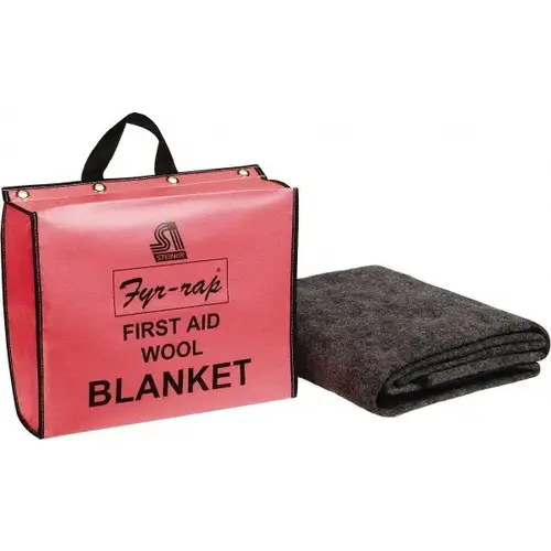 Wool Fire Blanket in Tote Bag