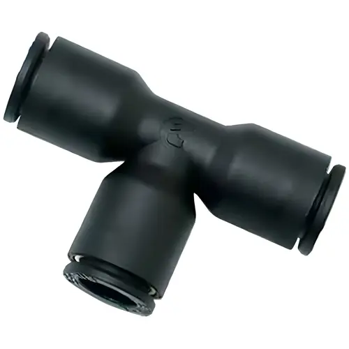 Push-To-Connect Tube x Tube x Tube Tube Fitting: Union, 1/8 x 1/4" OD Push-To-Connect Tube x Tube x Tube Tube Fitting: Union, 1/8 x 1/4" OD