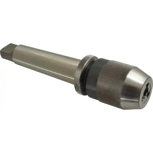 Drill Chuck: 1/32 to 1/2" Capacity, Integral Shank Mount, 4MT