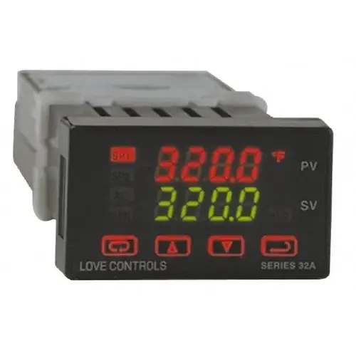 Digital 1/32" DIN Temperature & Process Control: 4,208 degree F, Universal Sensor