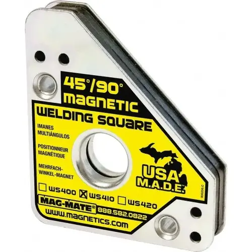 3-3/4" Wide x 3/4" Deep x 4-3/8" High, Rare Earth Magnetic Welding & Fabrication Square 3-3/4" Wide x 3/4" Deep x 4-3/8" High, Rare Earth Magnetic Welding & Fabrication Square
