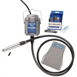 Foredom K.TXH440 500 to 15,000 RPM, 0.33 Hp, Foot Adjustment Interface, Flexible Shaft Grinder
